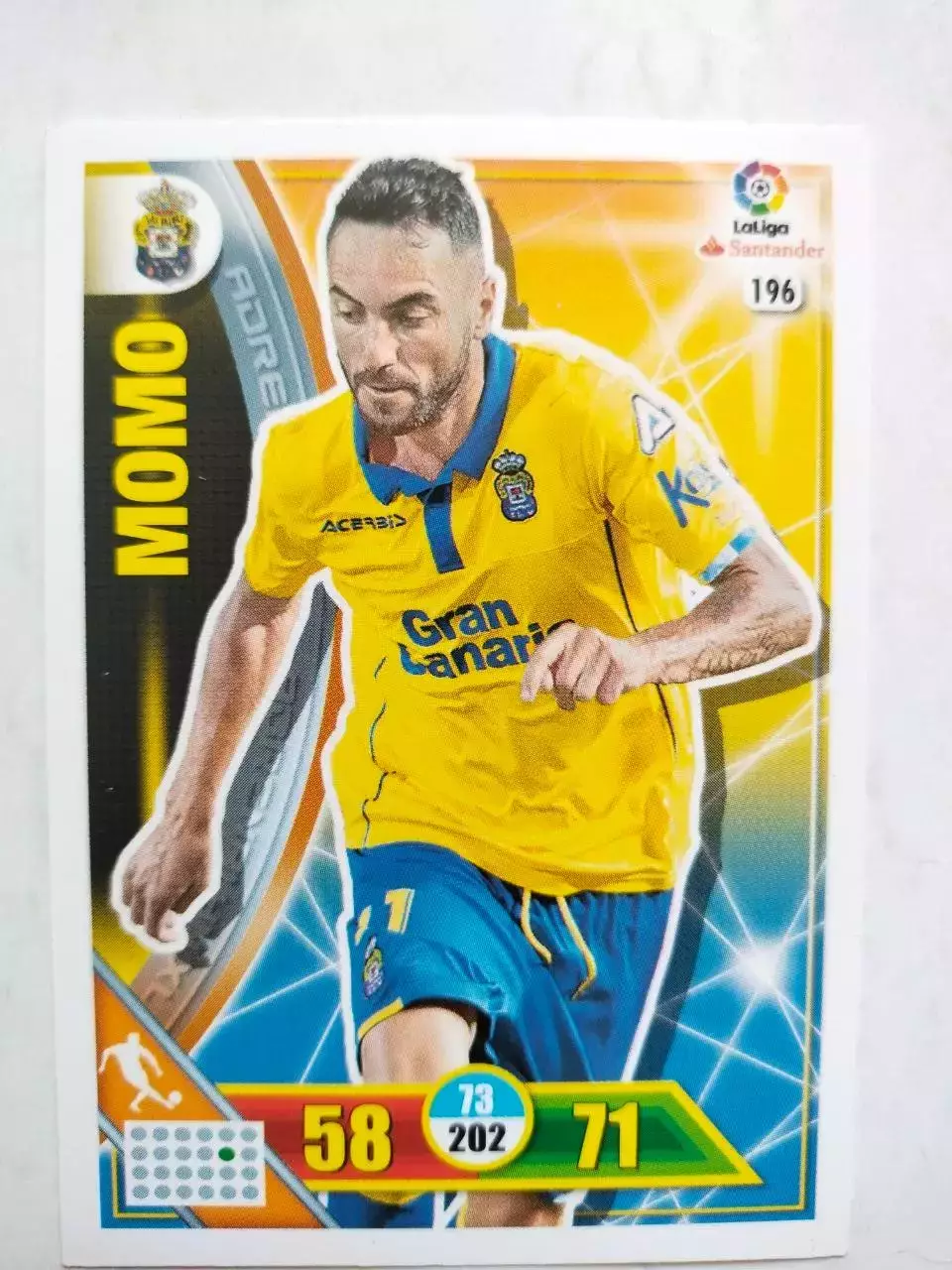 Карточка Футбол Panini Liga Santander 2016-17.Las Palmas - Momo № 196