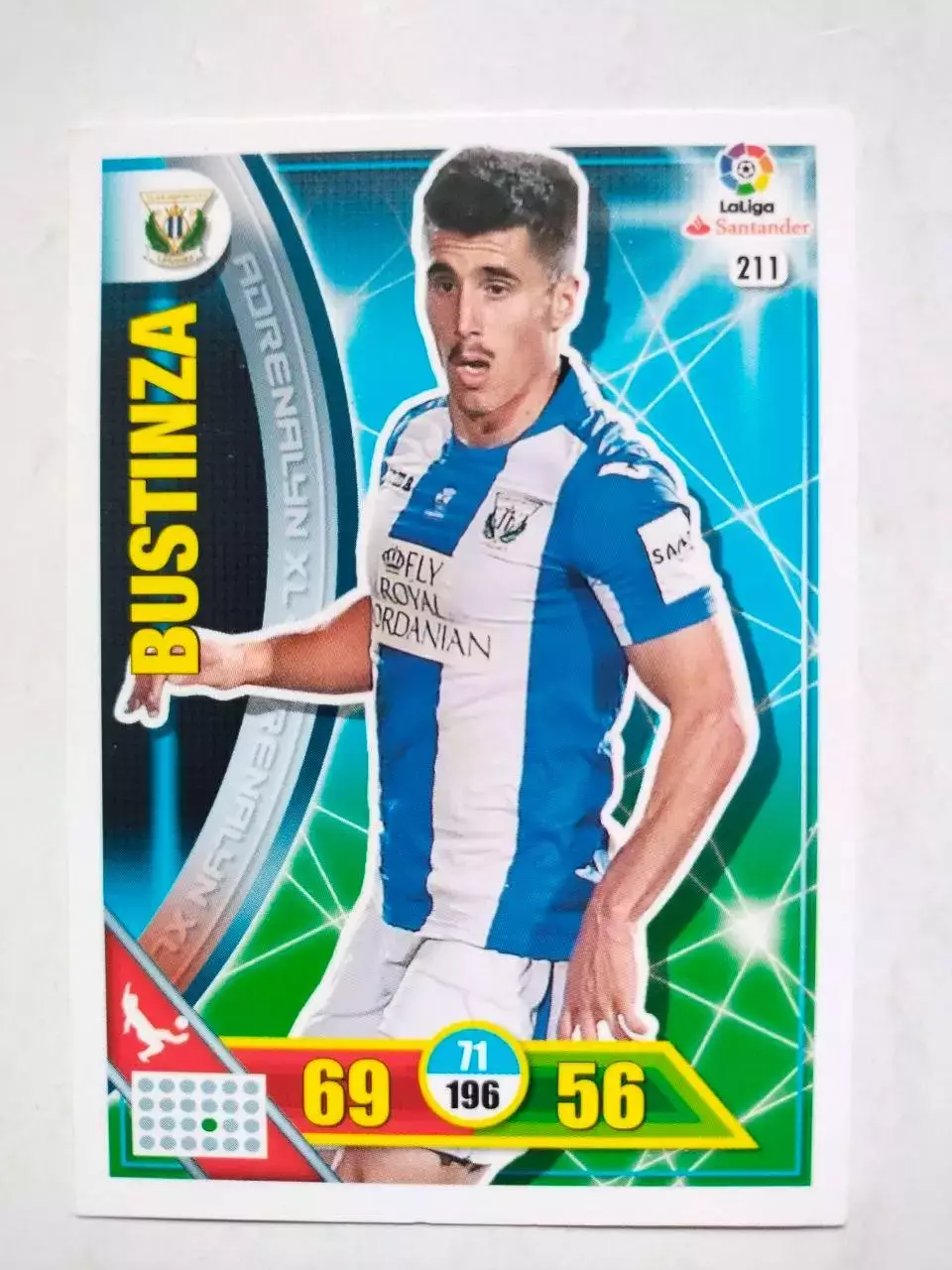 Карточка Футбол Panini Liga Santander 2016-17. Leganes -Unai Bustinza № 211