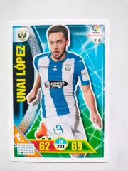 Карточка Футбол Panini Liga Santander 2016-17. Leganes -Unai Lopez № 214