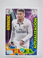 Карточка Футбол Panini Liga Santander 2016-17.Real Madrid - Kovacic № 232 bis