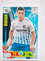 Карточка Футбол Panini Liga Santander 2016-17.Malaga - Federico Ricca № 239