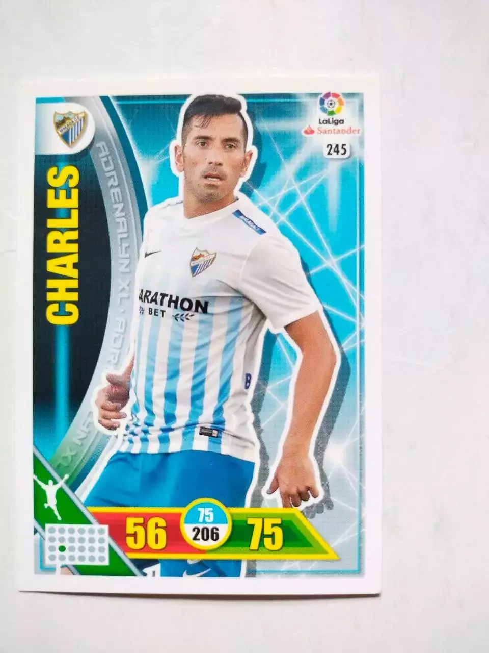 Карточка Футбол Panini Liga Santander 2016-17.Malaga -Charles № 245