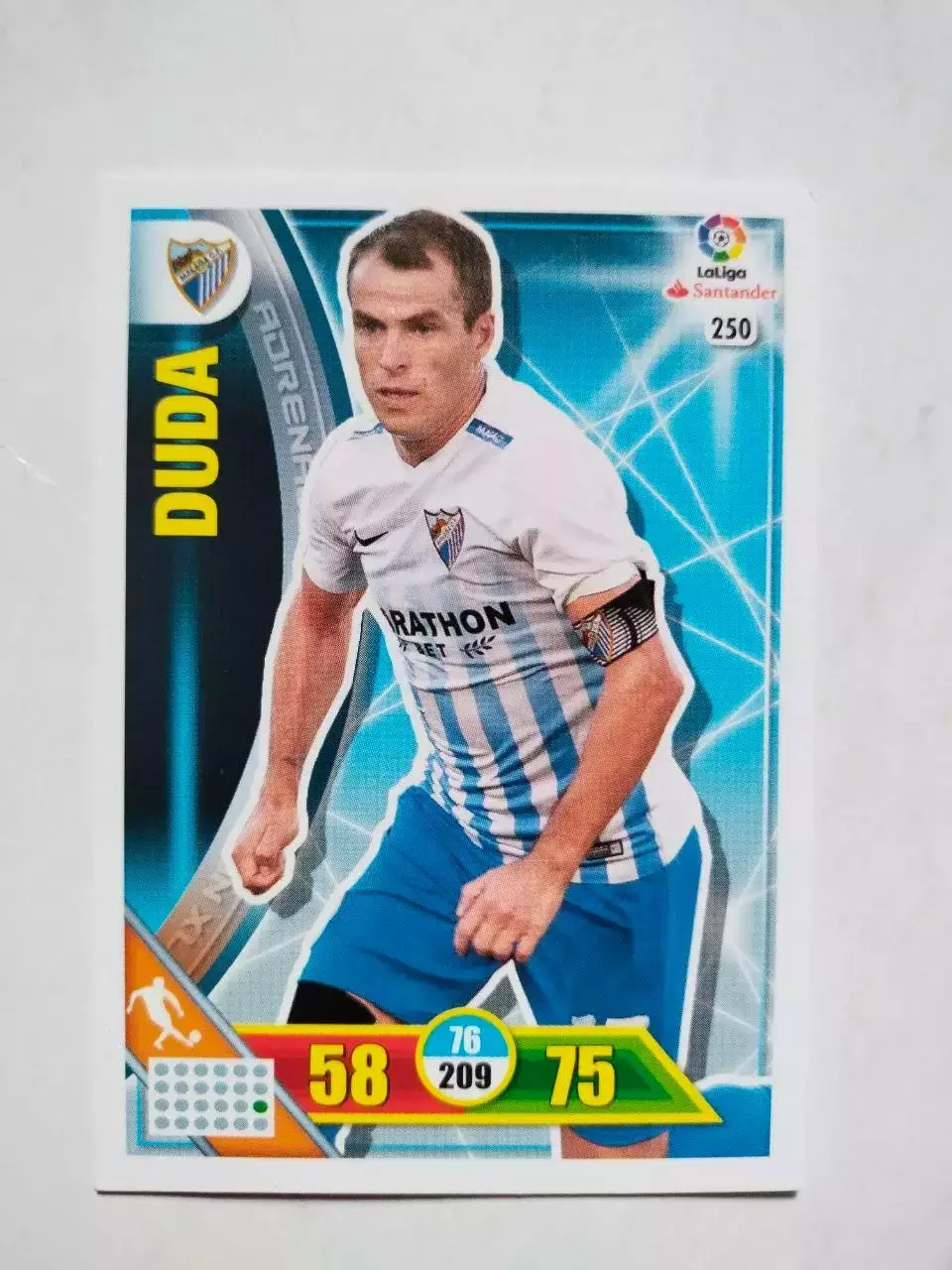 Карточка Футбол Panini Liga Santander 2016-17.Malaga -Duda № 250