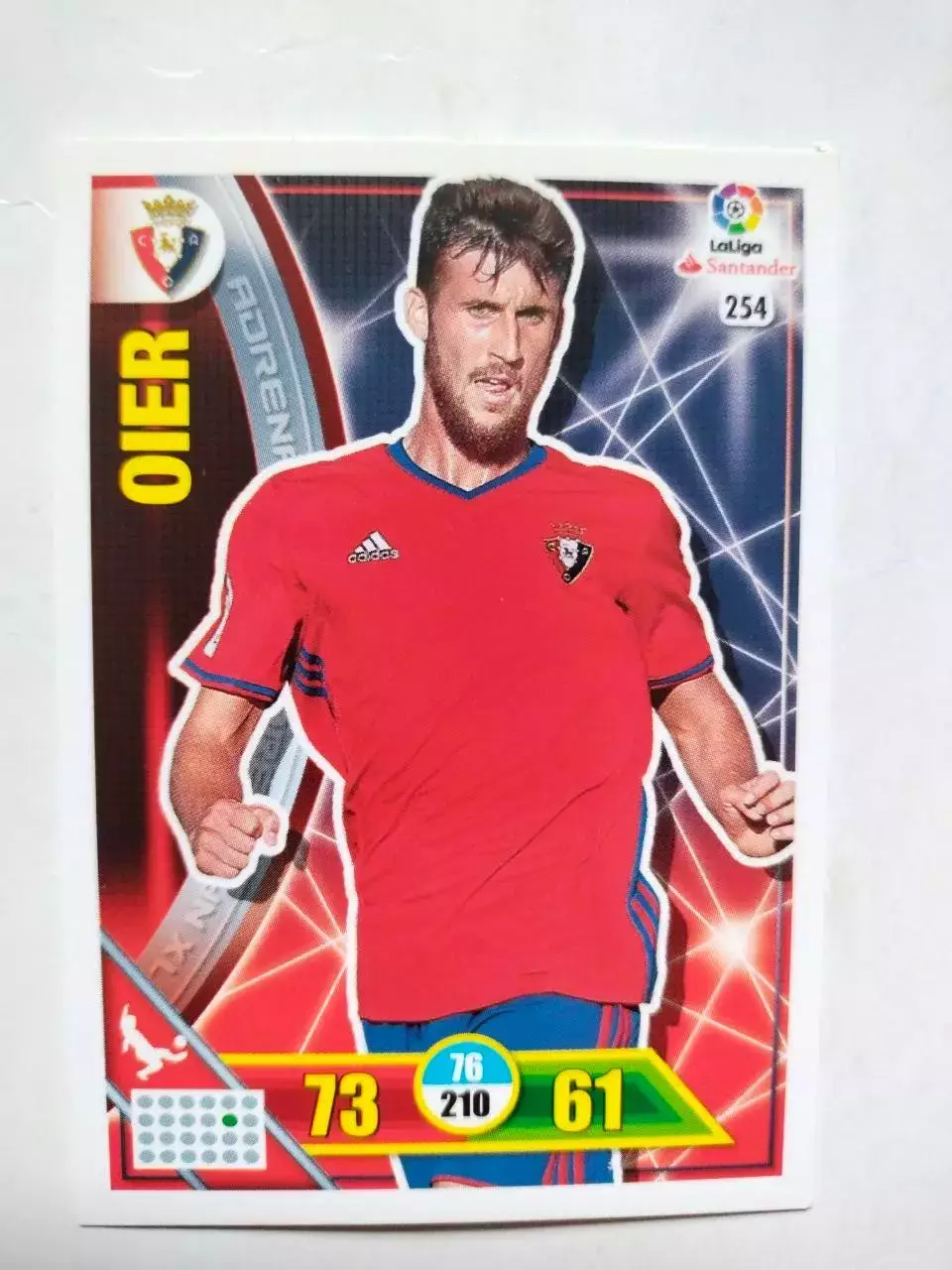 Карточка Футбол Panini Liga Santander 2016-17.Osasuna - Oier № 254