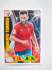 Карточка Футбол Panini Liga Santander 2016-17.Osasuna -Roberto Torres № 260