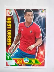 Карточка Футбол Panini Liga Santander 2016-17.Osasuna - Sergio Leon № 263