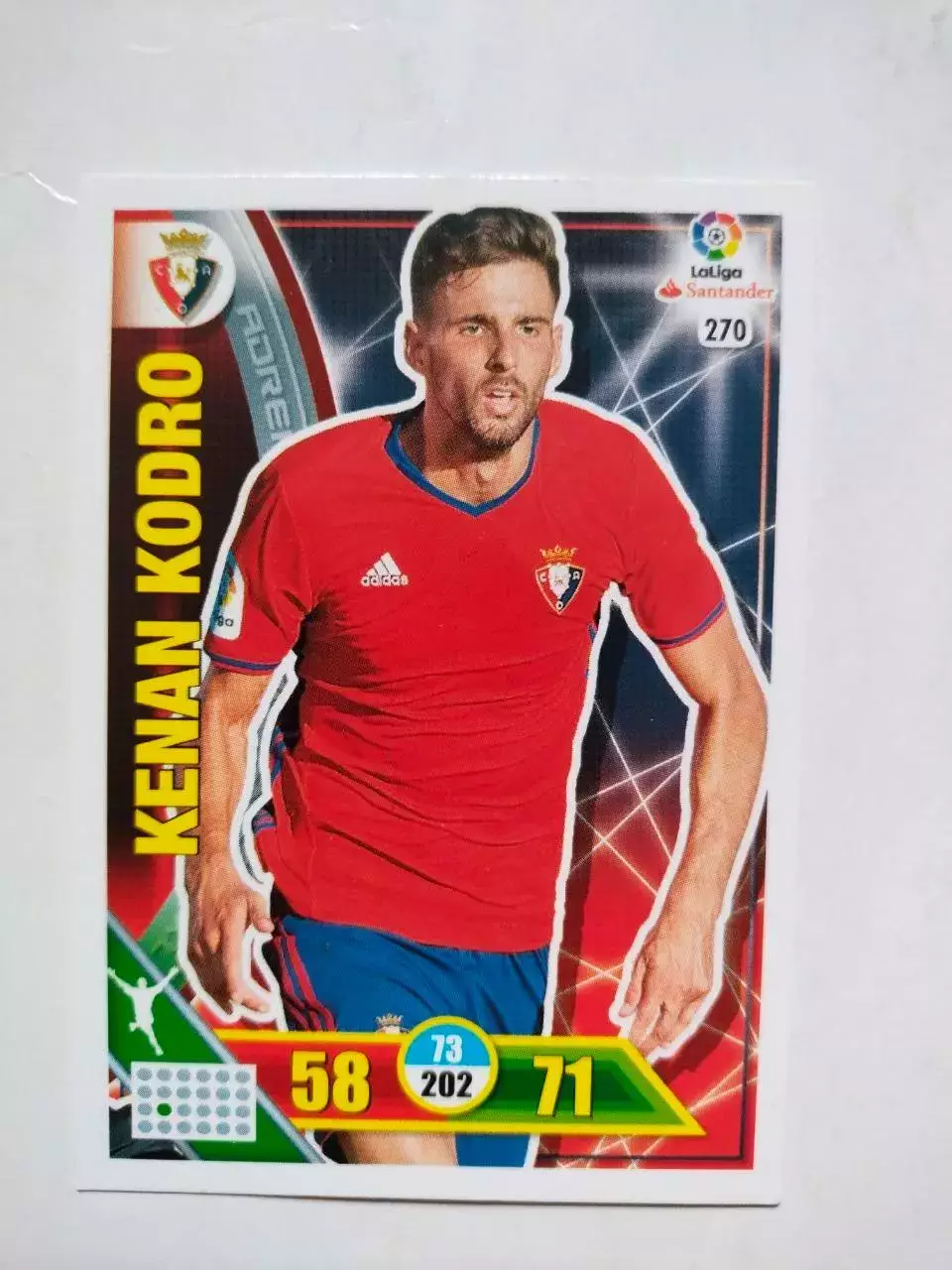Карточка Футбол Panini Liga Santander 2016-17.Osasuna -Kenan Kodro № 270