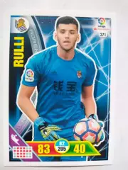 Карточка Футбол Panini Liga Santander 2016-17.Real Sociedad - Rulli № 271
