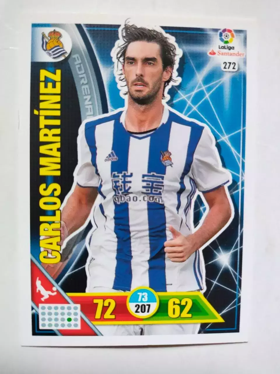 Карточка Футбол Panini Liga Santander 2016-17.Real Sociedad -Martinez № 272