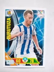 Карточка Футбол Panini Liga Santander 2016-17.Real Sociedad -Zurutuza № 277