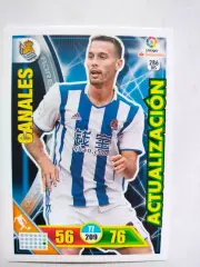 Карточка Футбол Panini Liga Santander 2016-17.Real Sociedad - Canales № 286 bis