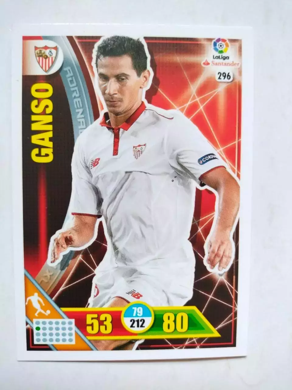 Карточка Футбол Panini Liga Santander 2016-17.Sevilla - Ganso № 296