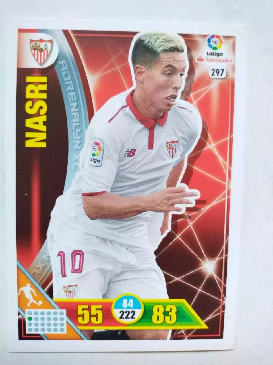 Карточка Футбол Panini Liga Santander 2016-17.Sevilla - Samir Nasri № 297