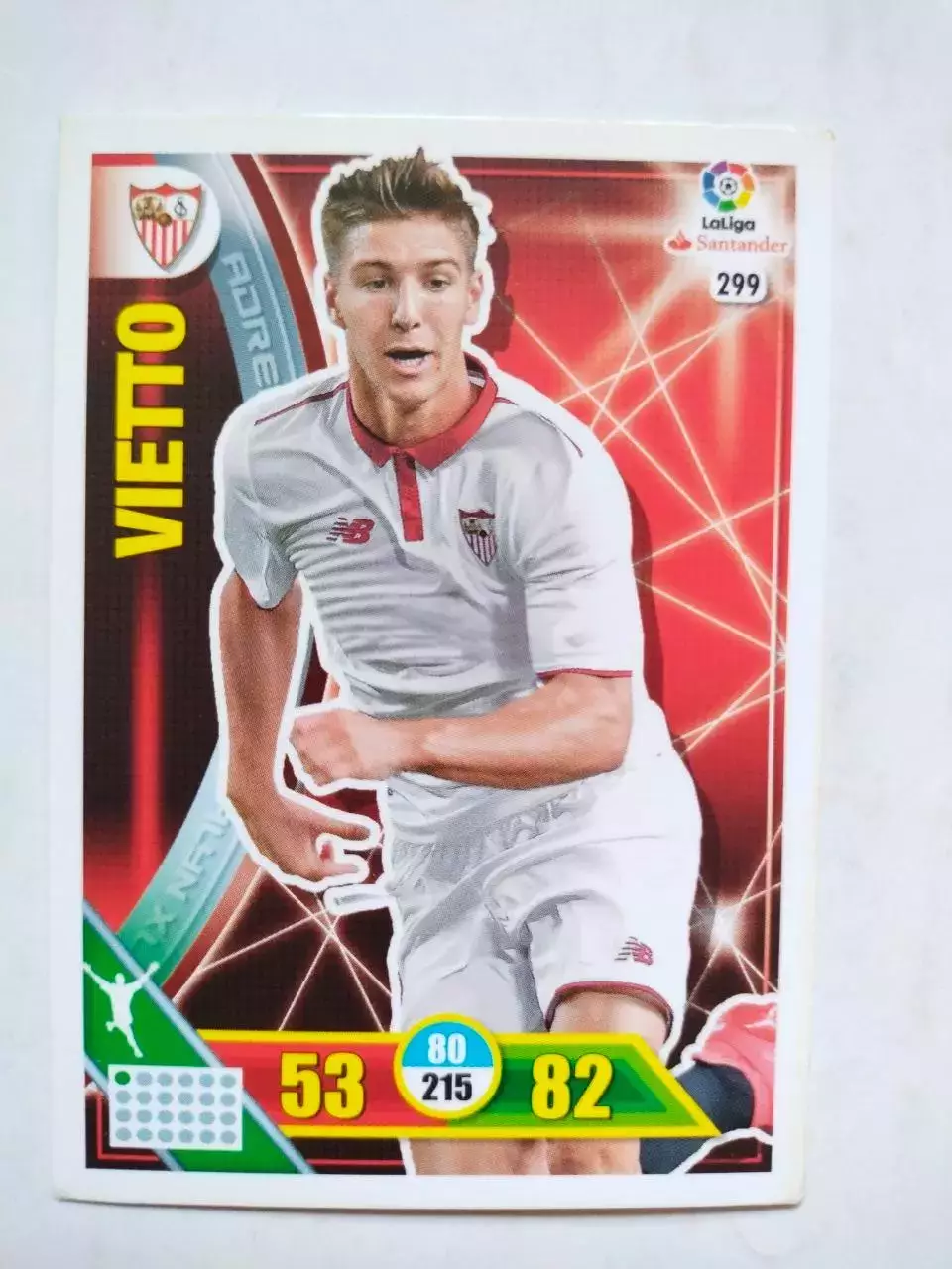 Карточка Футбол Panini Liga Santander 2016-17.Sevilla -Luciano Vietto № 299