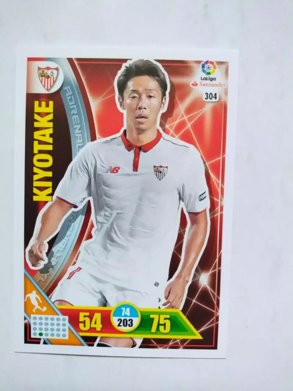 Карточка Футбол Panini Liga Santander 2016-17.Sevilla -Hiroshi Kiyotake № 304