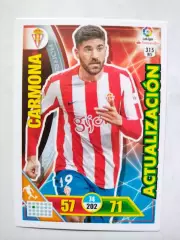 Карточка Футбол Panini Liga Santander 2016-17.Real Sporting - Carmona № 315 bis