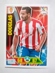 Карточка Футбол Panini Liga Santander 2016-17.Real Sporting - Douglas № 319