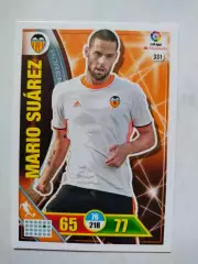 Карточка Футбол Panini Liga Santander 2016-17.Valencia - Mario Suarez № 331