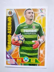 Карточка Футбол Panini Liga Santander 2016-17.Villarreal -Sergio Asenjo № 343