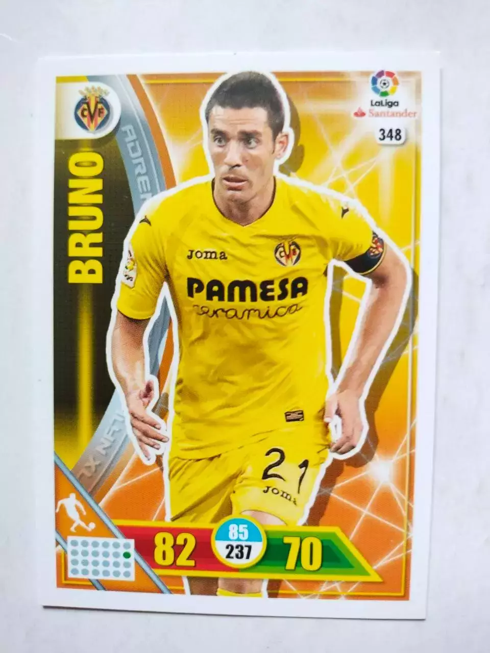 Карточка Футбол Panini Liga Santander 2016-17.Villarreal -Bruno № 348