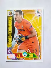 Карточка Футбол Panini Liga Santander 2016-17.Villarreal -Andres Fernandez № 354