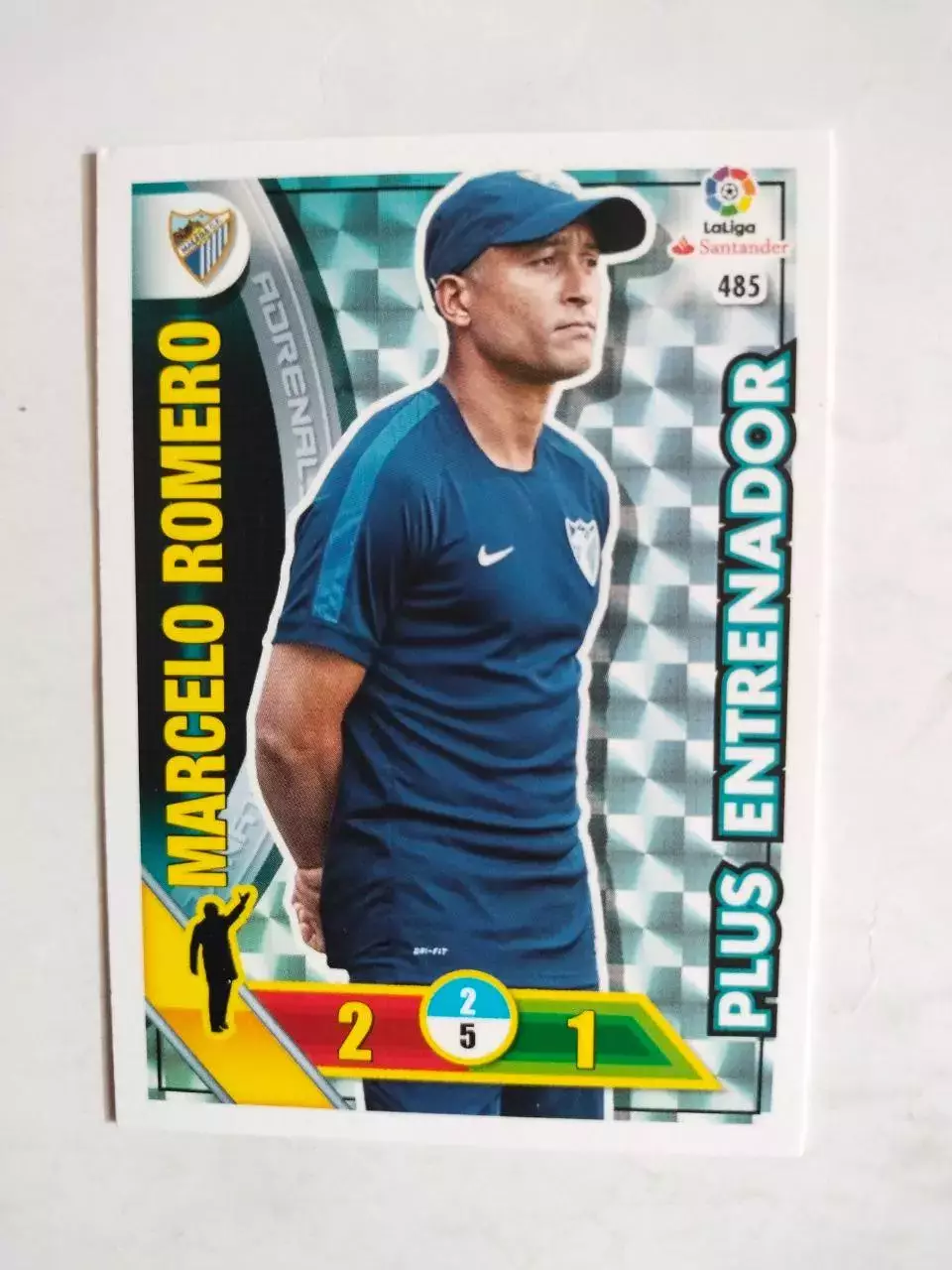 Карточка Футбол Panini Liga Santander 2016-17.Malaga -Marcelo Romero № 485