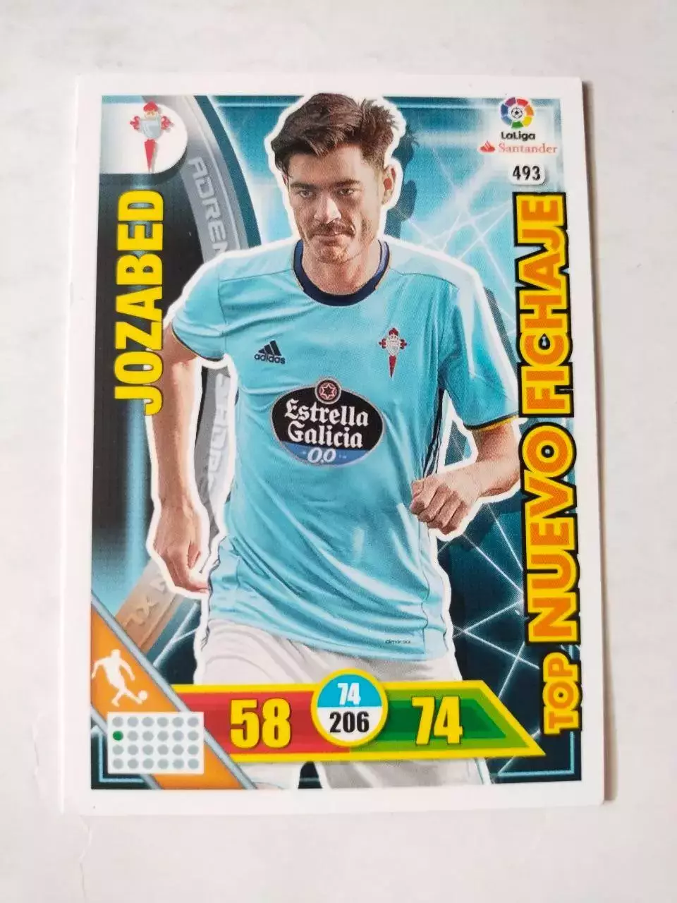 Карточка Футбол Panini Liga Santander 2016-17. Celta -Jozabed № 493
