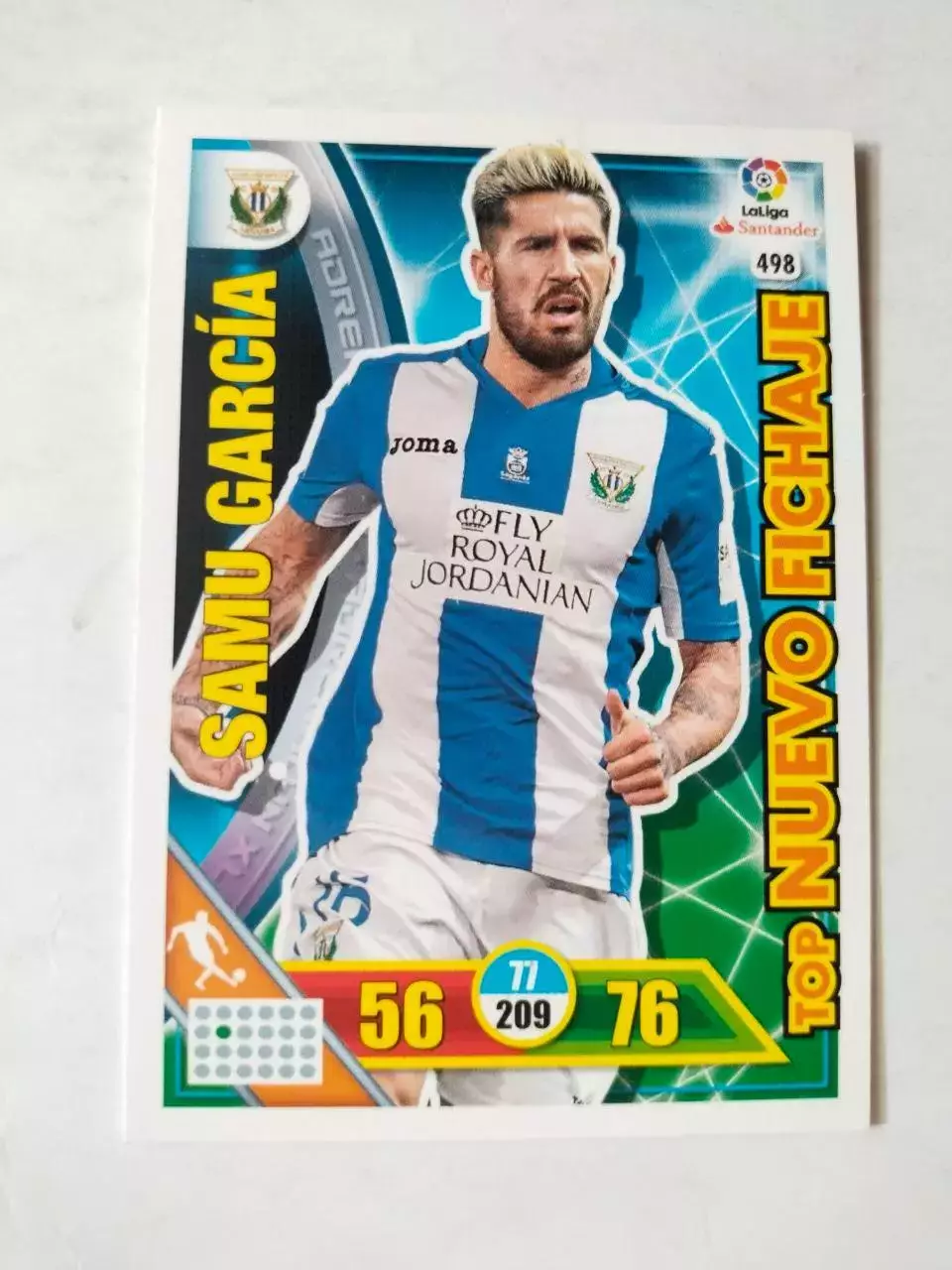 Карточка Футбол Panini Liga Santander 2016-17.Leganes - Samu Garcia № 498
