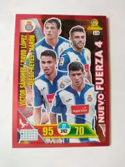 Карточка Футбол Panini Liga Santander 2016-17.Espanyol- Nuevo Fuerza 4 № 510