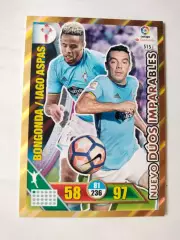 Карточка Футбол Panini Liga Santander 2016-17.Celta-Bongonda / Iago Aspas № 515