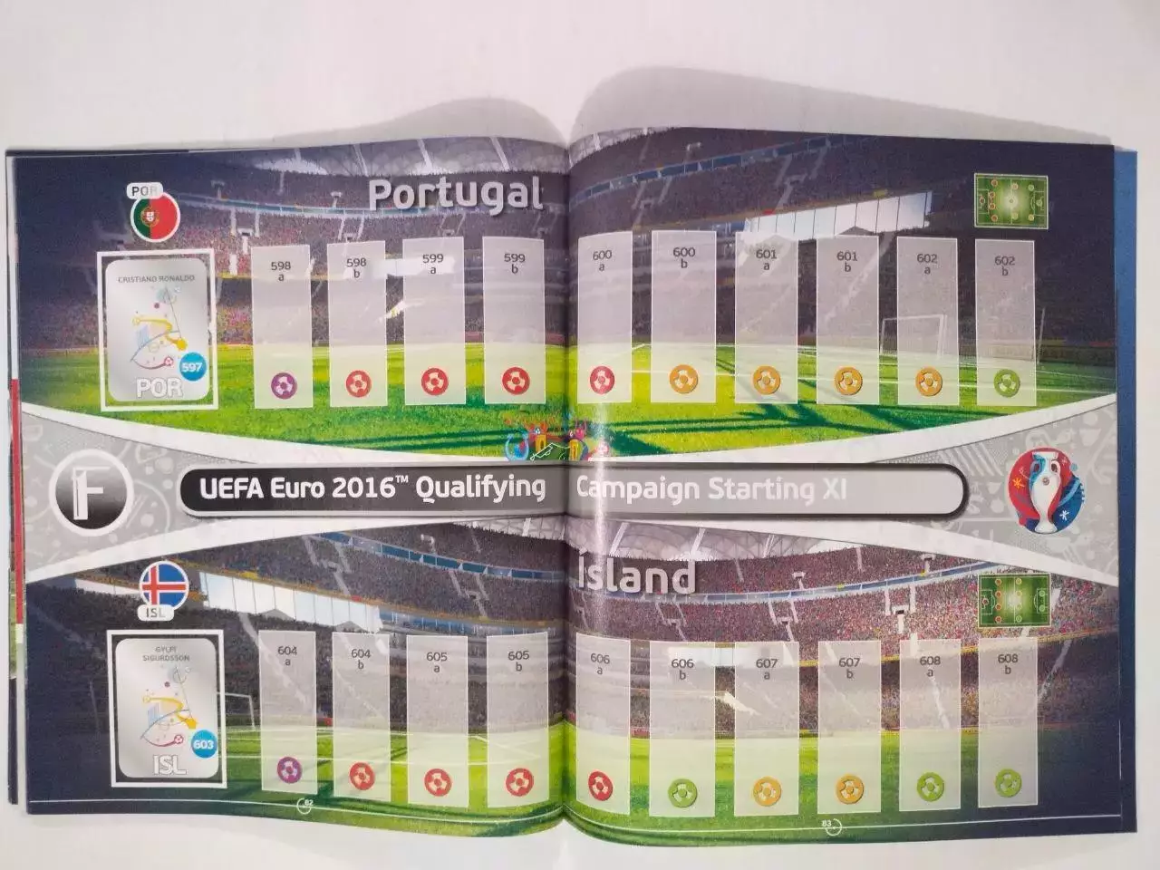Альбом фирмы PANINI Чемпионат Европы по футболу 2016 год Франция 4