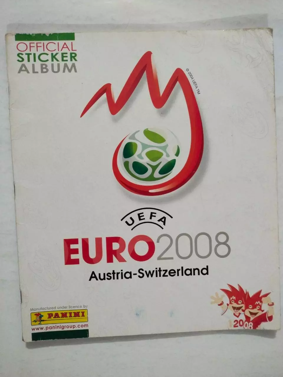 Альбом фирмы PANINI Чемпионат Европы по футболу 2008 г. Австрия Швейцария