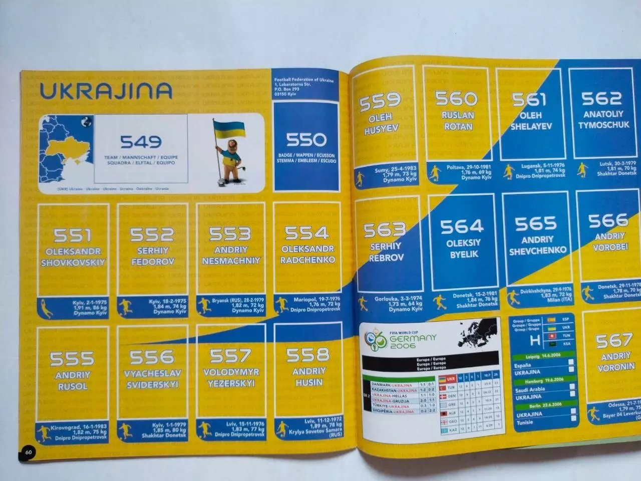Альбом для наклеек итальянской фирмы PANINI посвящен Чемпионату мира в Германии 3