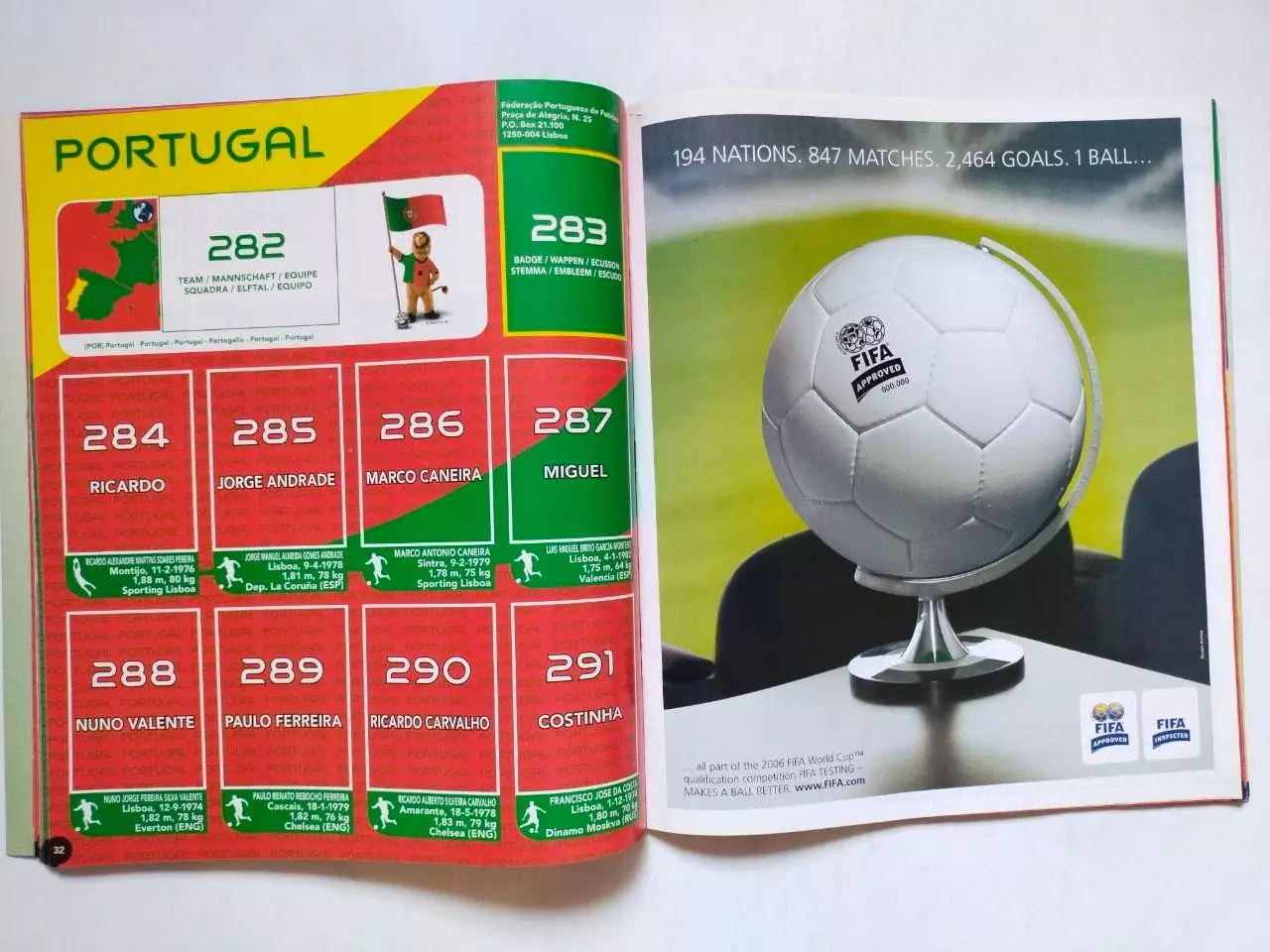 Альбом для наклеек итальянской фирмы PANINI посвящен Чемпионату мира в Германии 4