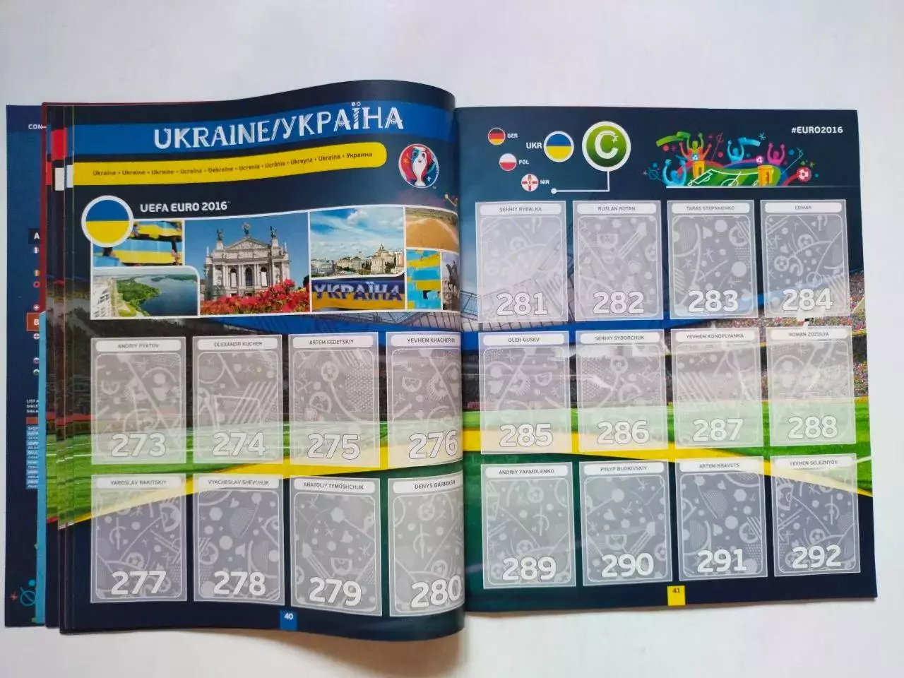 Альбом для наклеек фирмы PANINI Чемпионат Европы по футболу 2016 год Франция 4