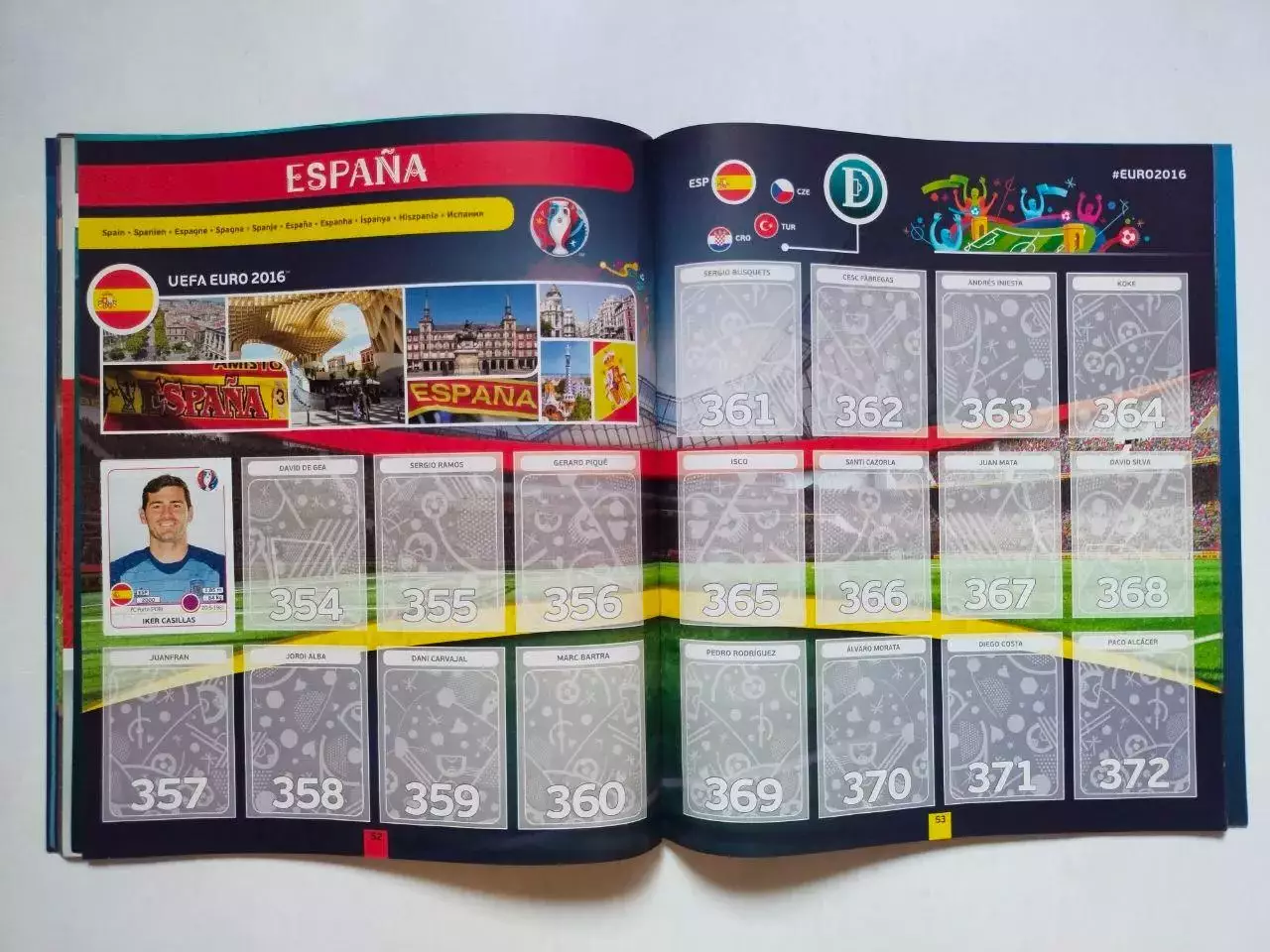 Альбом для наклеек фирмы PANINI Чемпионат Европы по футболу 2016 год Франция 5