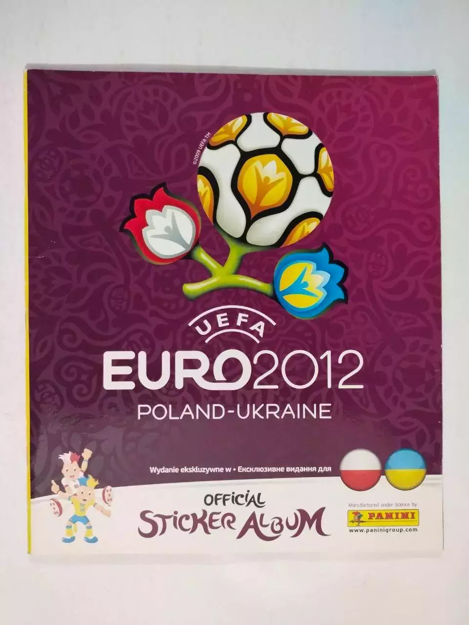 Альбом фирмы PANINI Чемпионат Европы по футболу EURO 2012 годПольша Украина