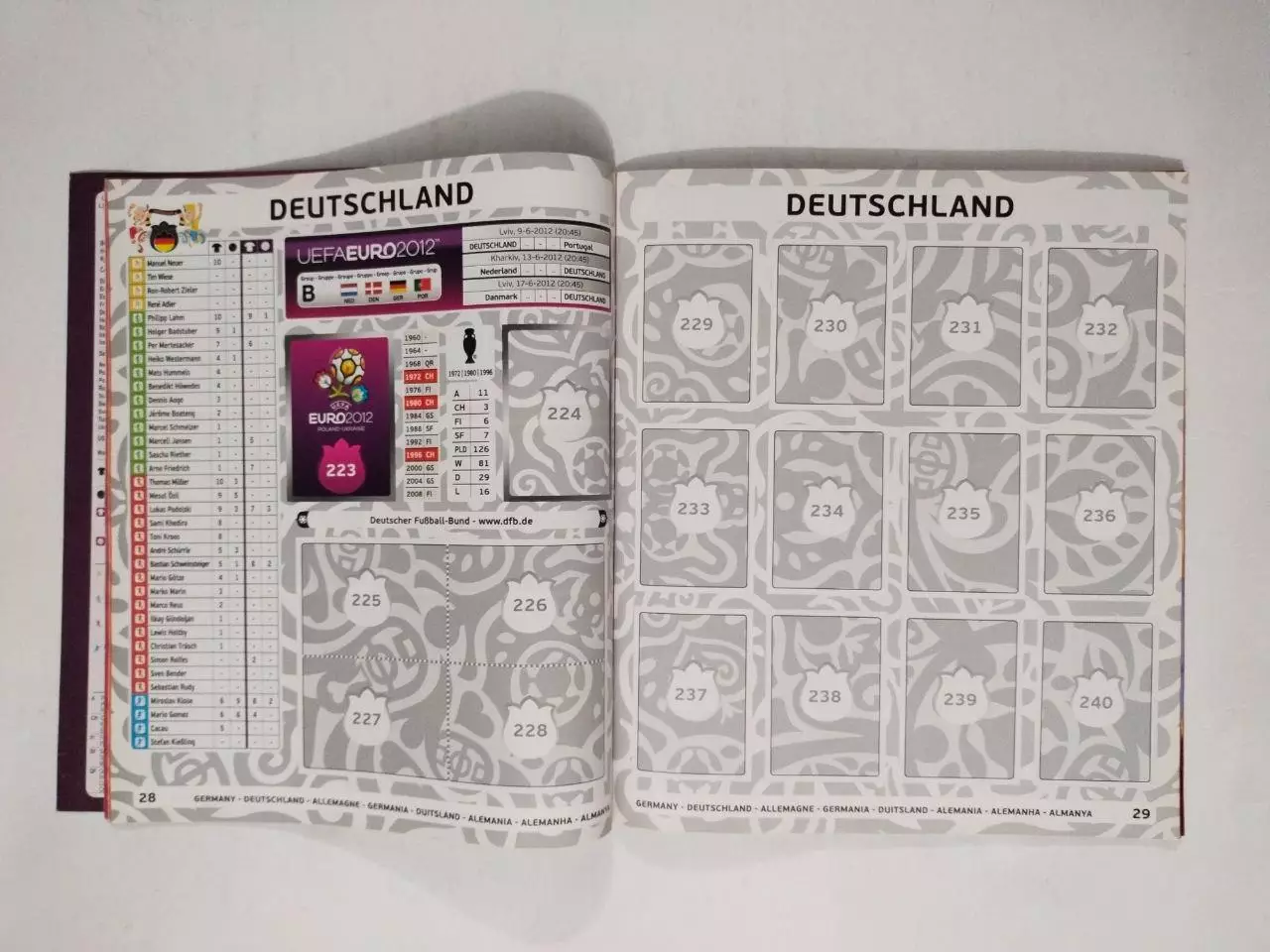 Альбом фирмы PANINI Чемпионат Европы по футболу EURO 2012 годПольша Украина 2