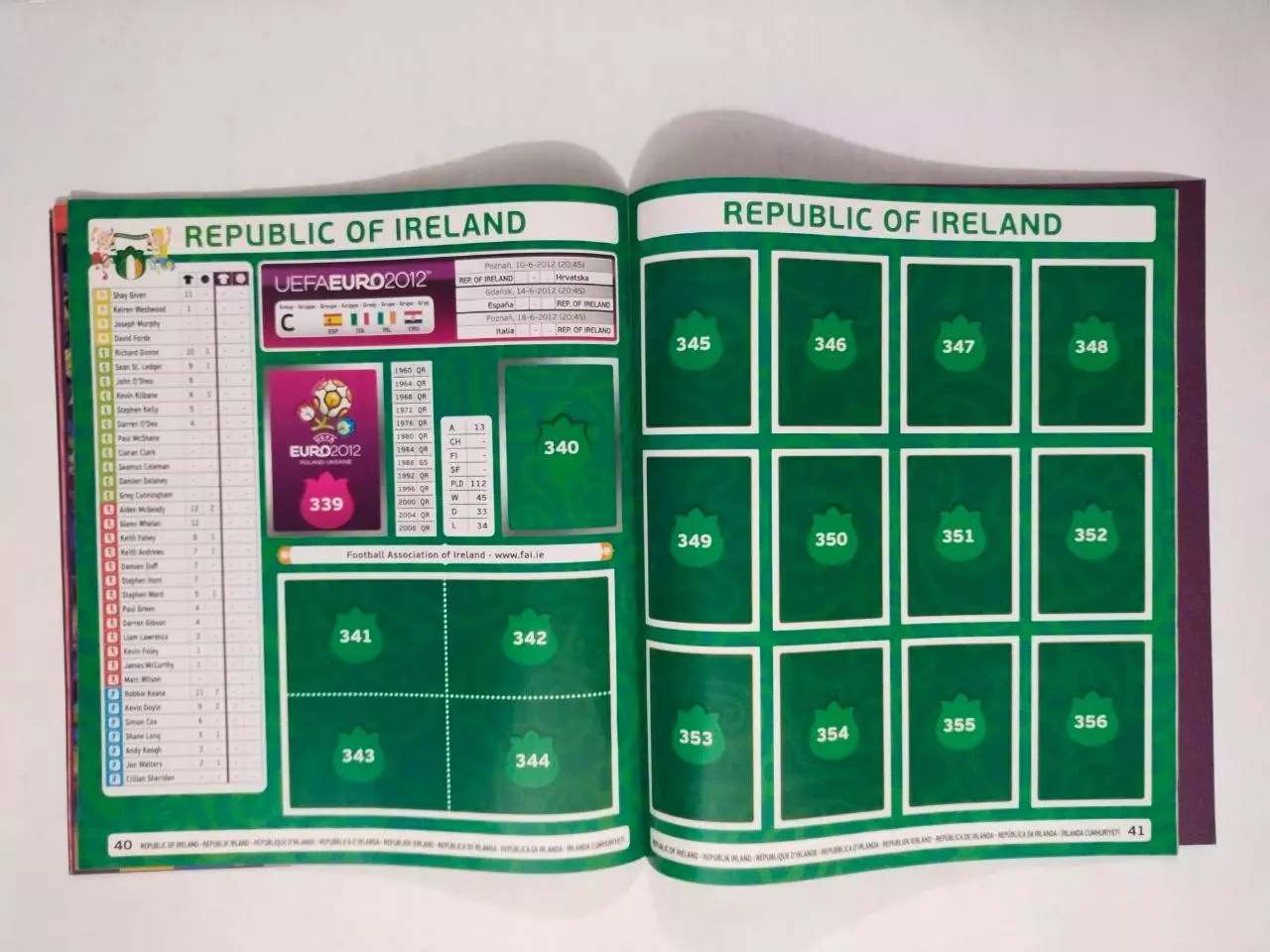 Альбом фирмы PANINI Чемпионат Европы по футболу EURO 2012 годПольша Украина 5