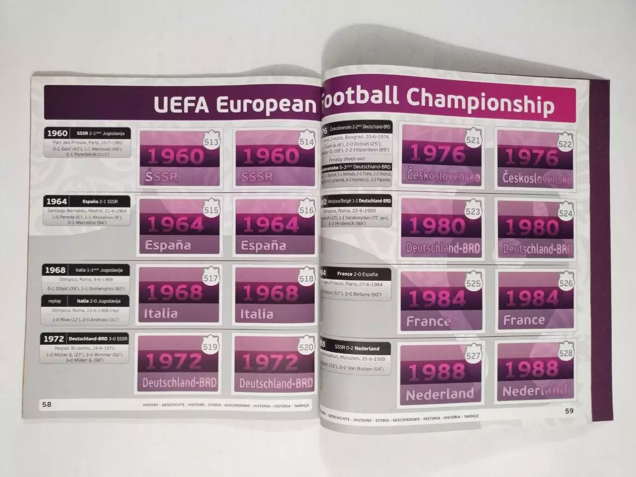 Альбом фирмы PANINI Чемпионат Европы по футболу EURO 2012 годПольша Украина 6