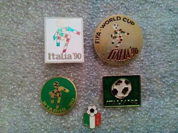 ЧМ Италия 1990 - 5 знаков 1 лотом подборка 2