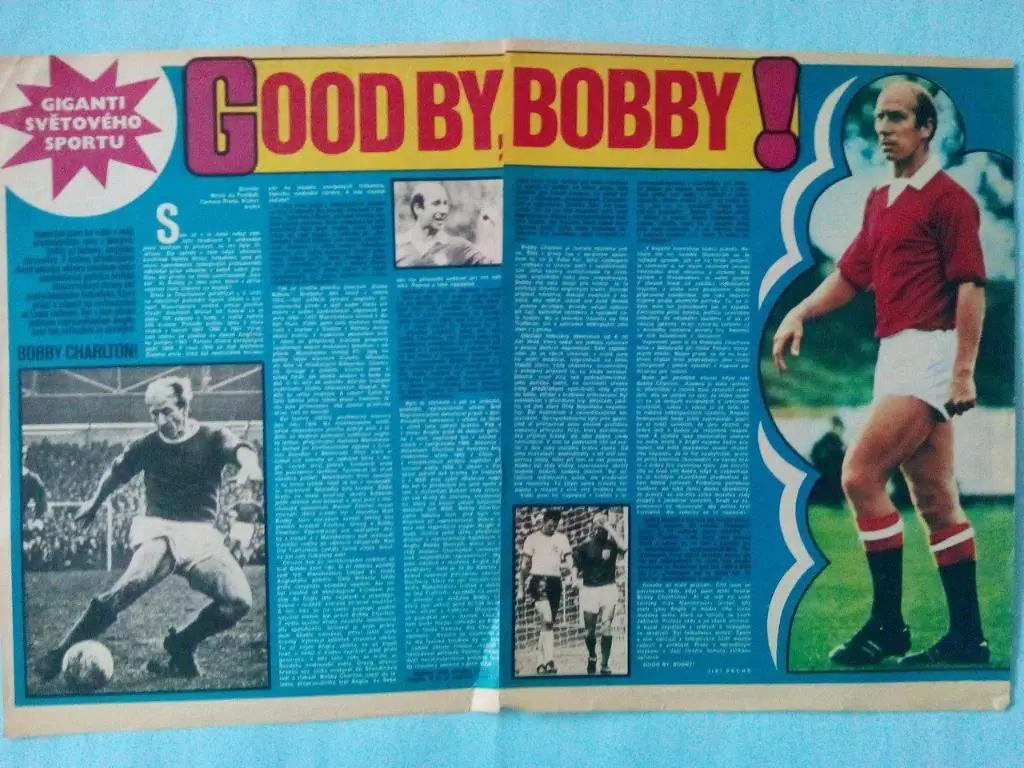 Футбольные звезды из журналов Старт и Стадион Чехия - Чарльтон Англия