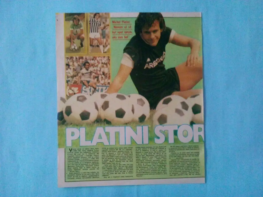 Футбольные звезды из журналов Старт и Стадион Чехия - Платини Франция