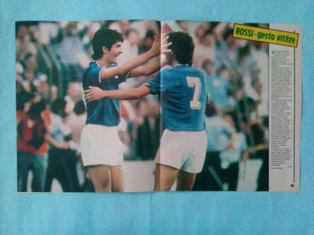 Из журнала Стадион Чехия лучший футболист 1982 года - Паоло Росси