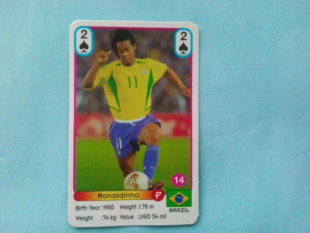Звезды футбола № 14 Рональдиньо Бразилия