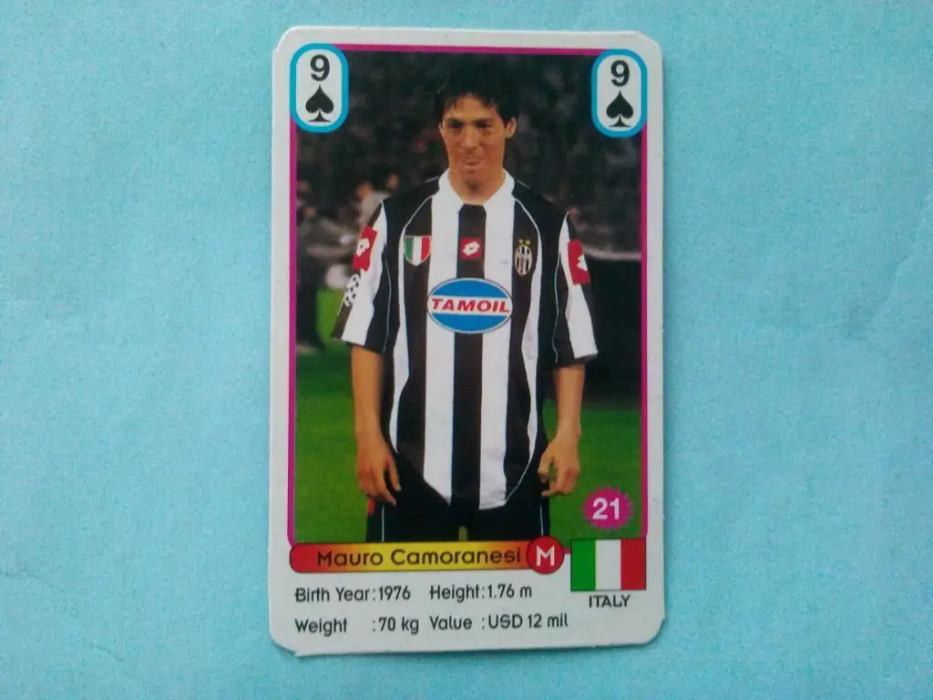 Звезды футбола № 21 Каморанези Италия
