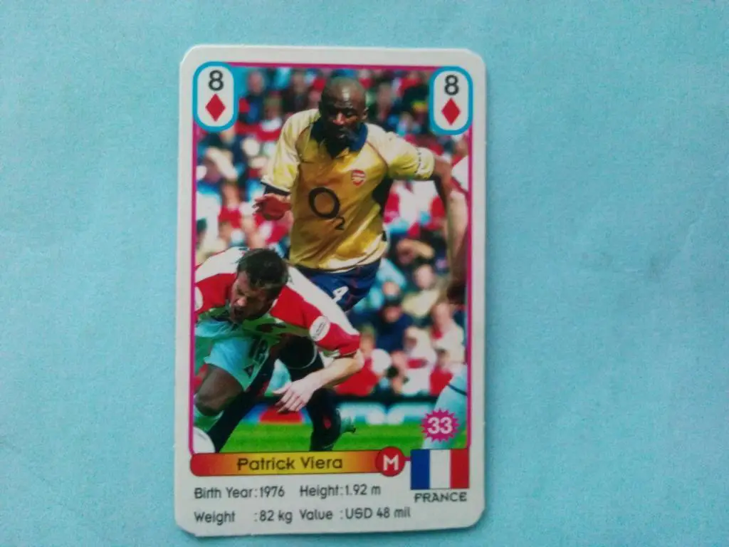 Звезды футбола № 33 Виера Франция