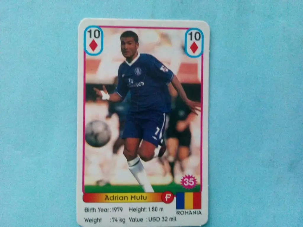 Звезды футбола № 35 Муту Румыния