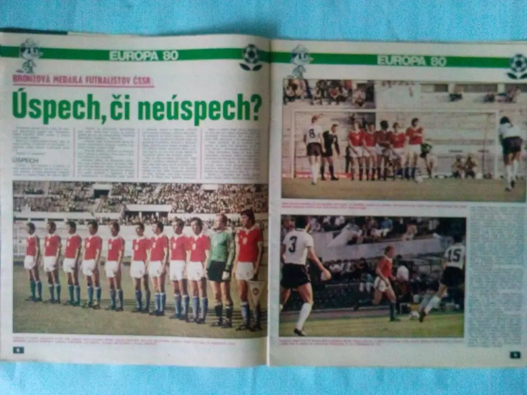 Спецвыпуск Старт Чехия № 28 за 1980 год посвящен ЧЕ 1980 год в Италии 3