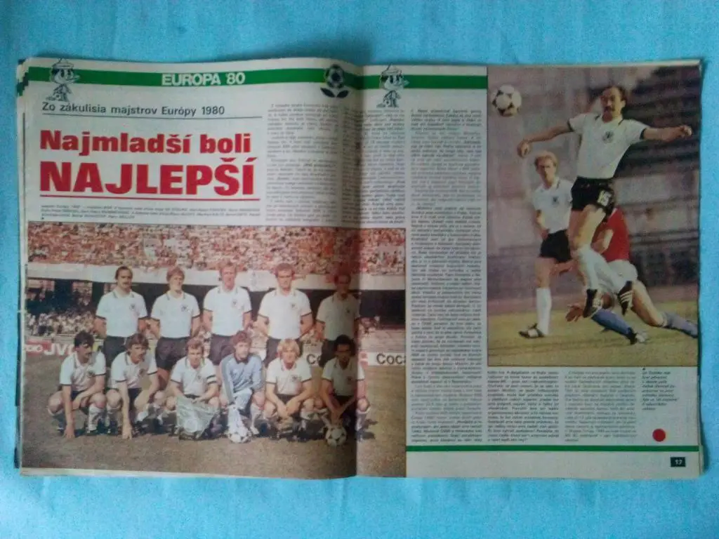 Спецвыпуск Старт Чехия № 28 за 1980 год посвящен ЧЕ 1980 год в Италии 5